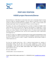 Nanonets2Sense_PostDocPosition